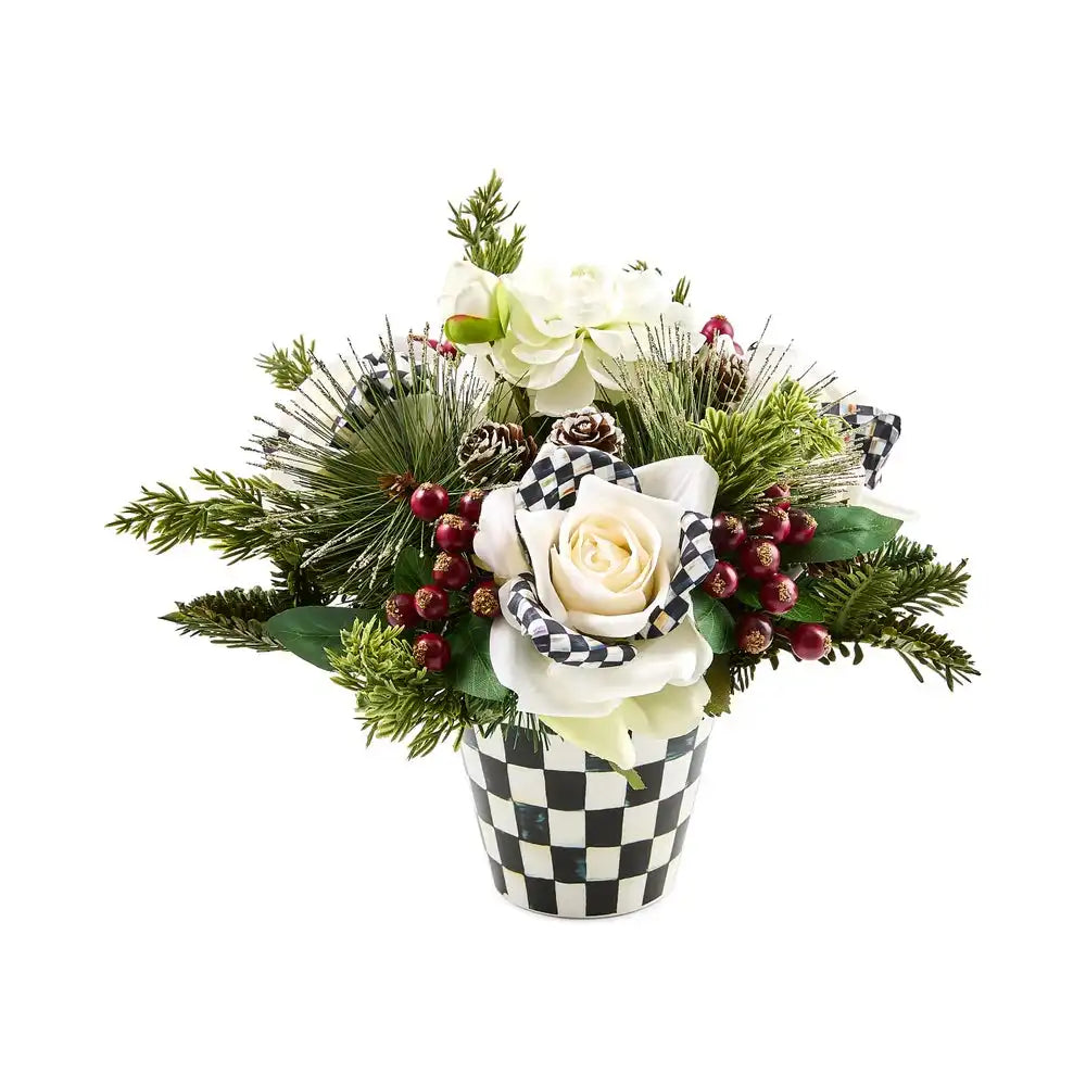 Courtly Check Winter Floral Arrangement