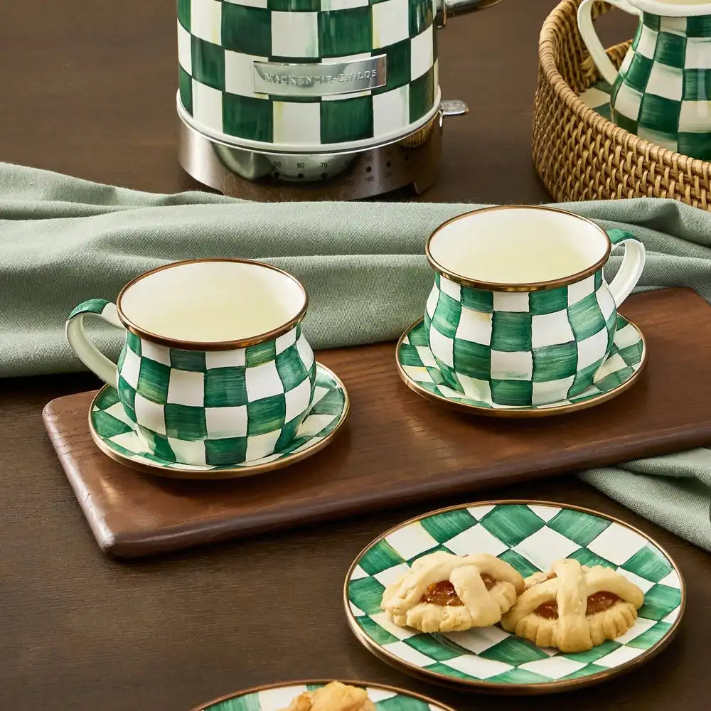 Sterling Check Saucer