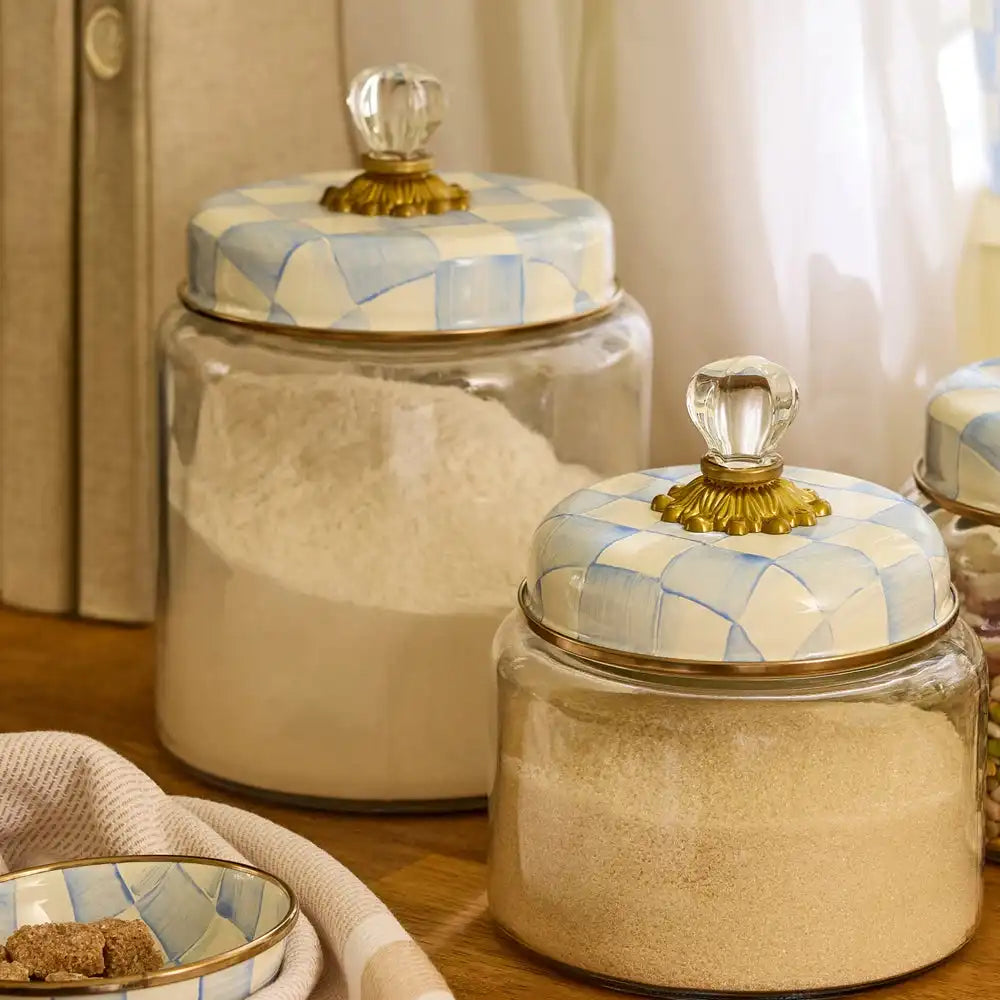 Sky Check Small Kitchen Canister