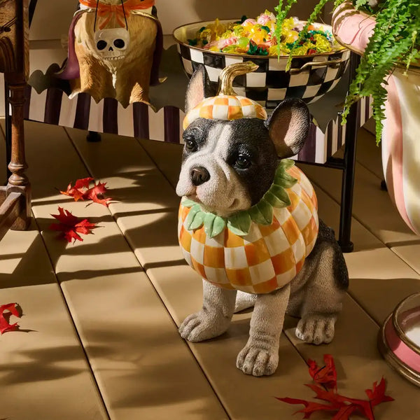 Trick or Treat Pomeranian Dog Figurine
