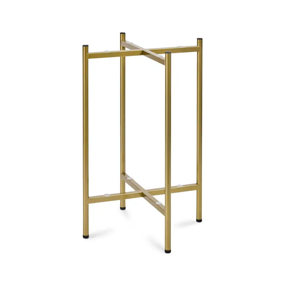 Courtly Check Enamel 2-Tier Cocktail Table