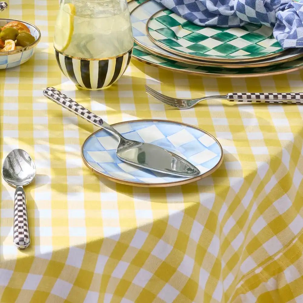 Sterling Check Saucer