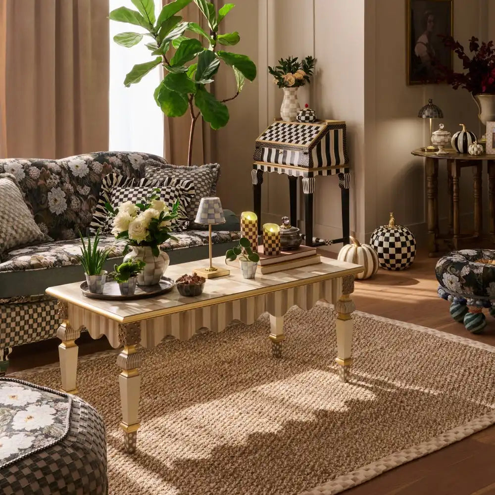 Mocha Check Chunky Jute 6' x 9' Jute Rug