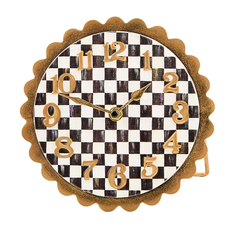 Courtly Check Scalloped Desk Clock Main image