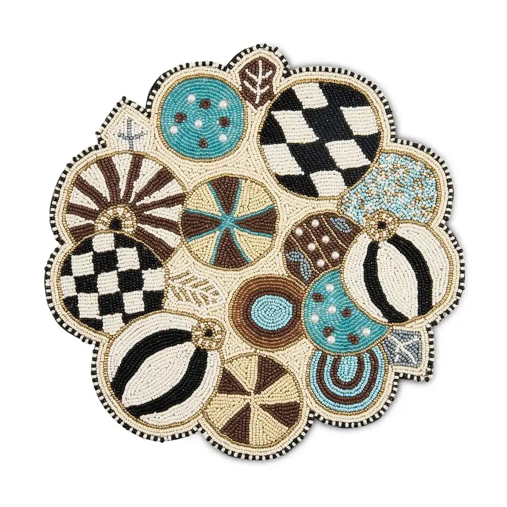 Natural Noel Jolly Ornaments Placemat Main image