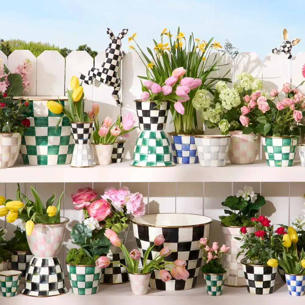 Courtly Check Large Flower Pot