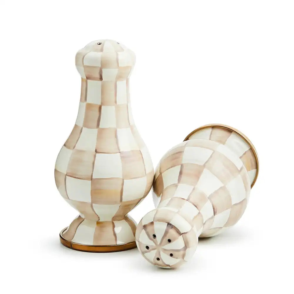 Courtly Check Large Salt & Pepper Shakers