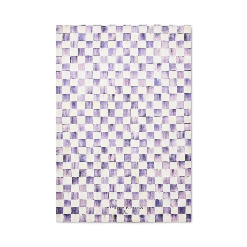 Cherry Check Printed Dish Towel
