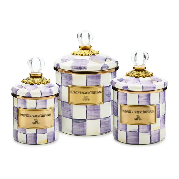 Violet Check Large Canister