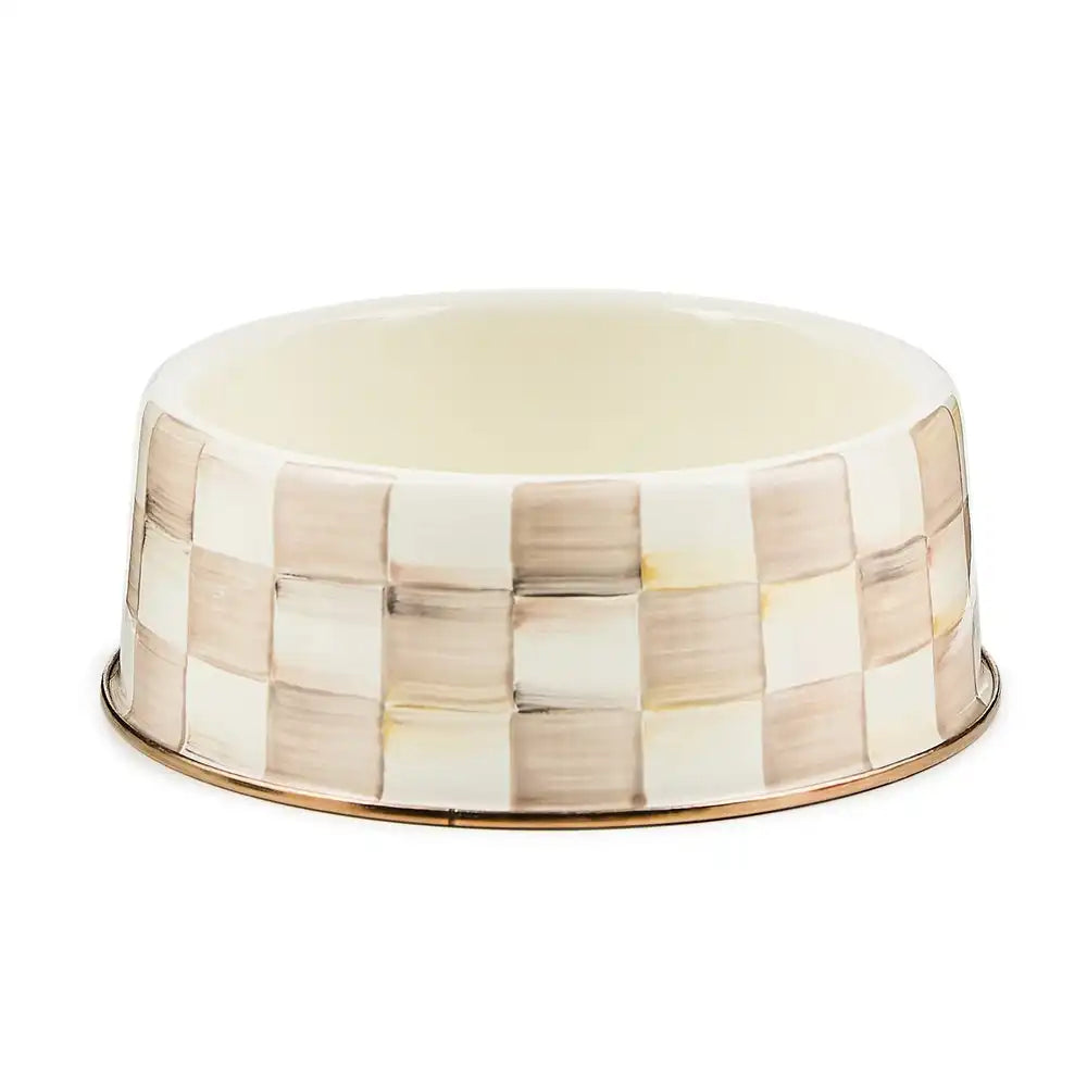 Sky Check Small Pet Dish