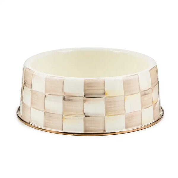 Sky Check Small Pet Dish