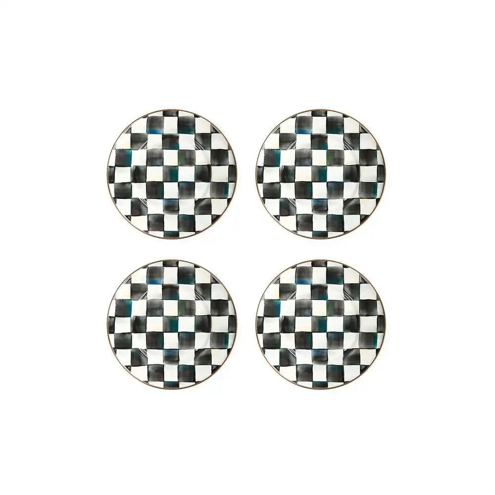 Royal Check Dinner Plates, Set of 4