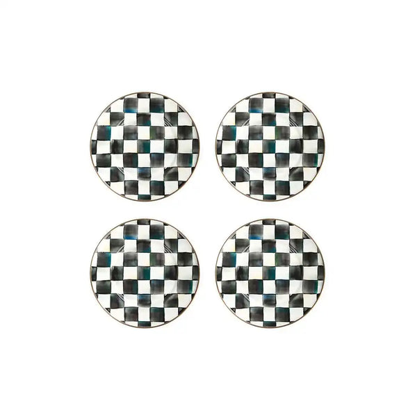 Royal Check Dinner Plates, Set of 4