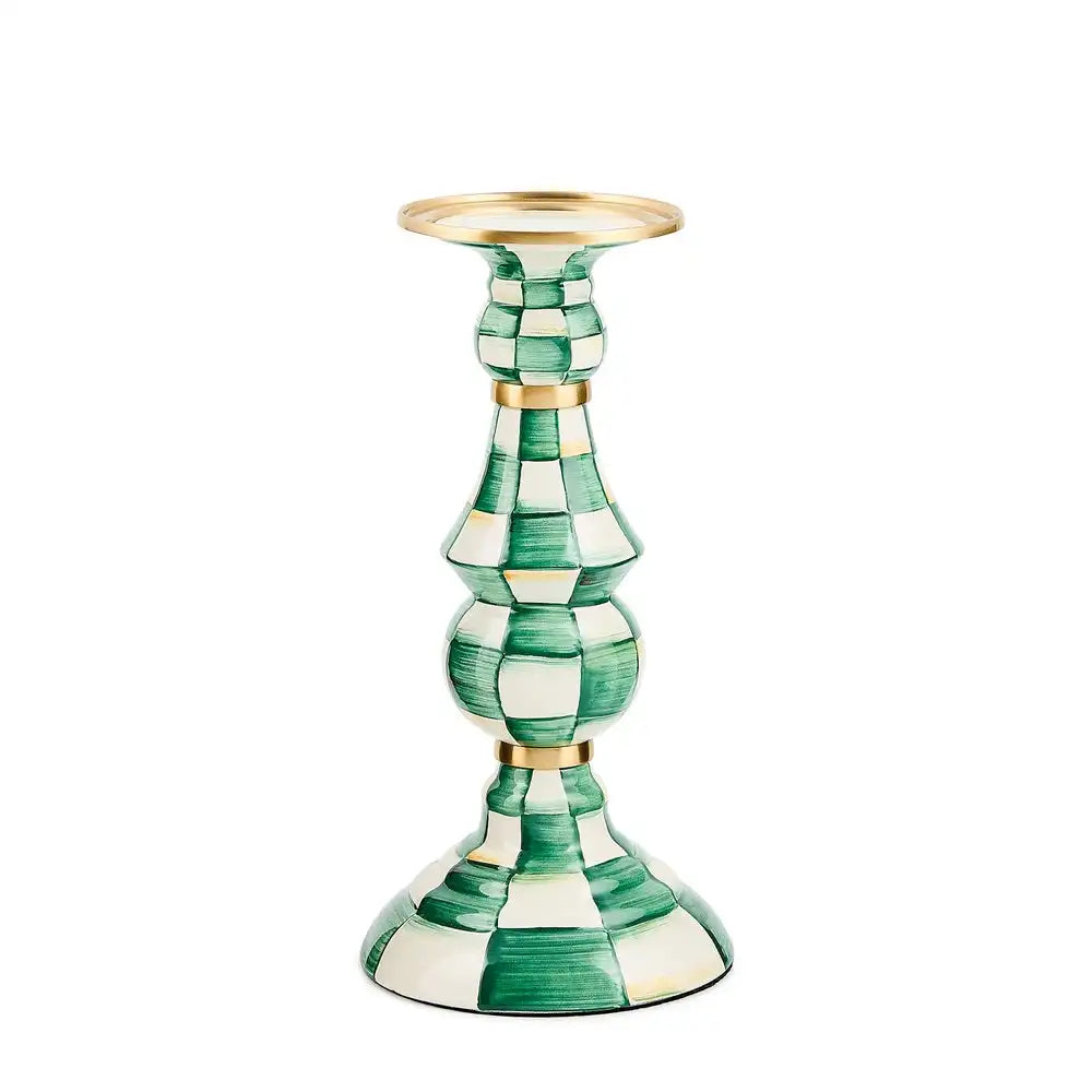 Rosy Check Medium Pillar Candlestick