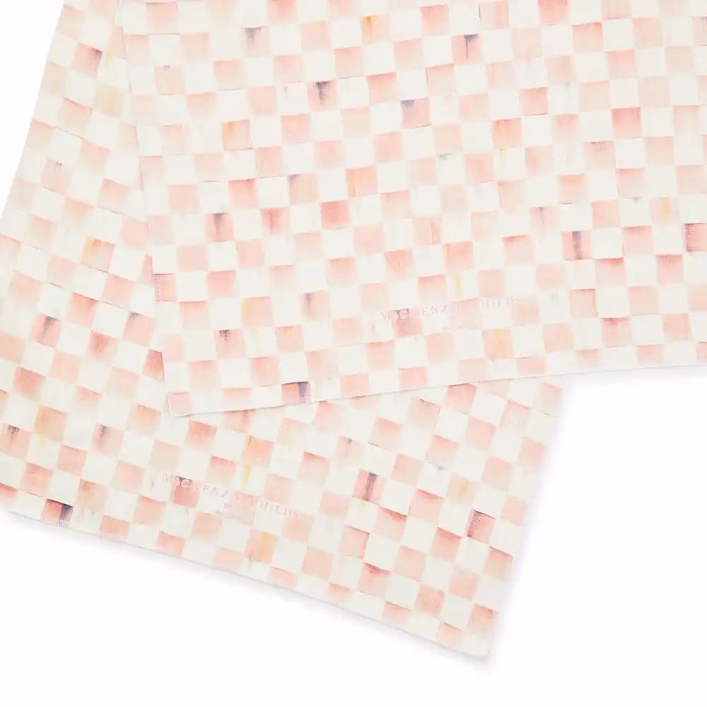 Cherry Check Printed Dish Towel