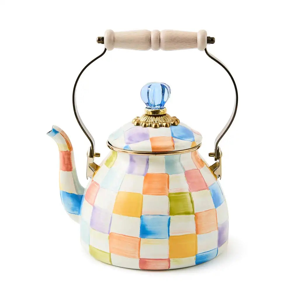 Palm Beach Check 2 Quart Tea Kettle