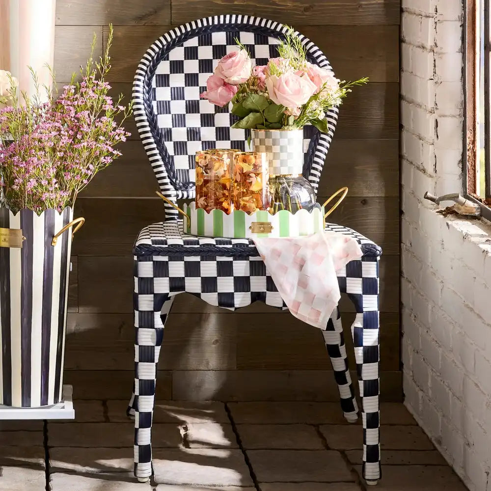 Gambit Check Outdoor Bar Cart