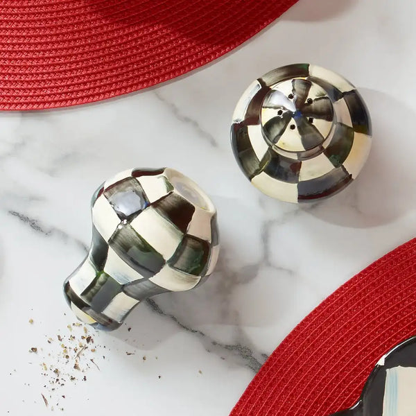 Courtly Check Large Salt & Pepper Shakers
