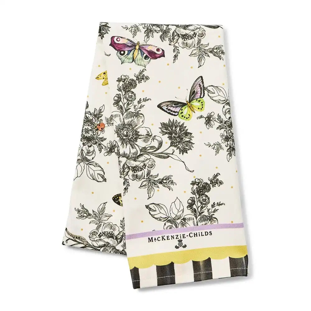 Butterfly Toile Printed Dish Towel Secondary image