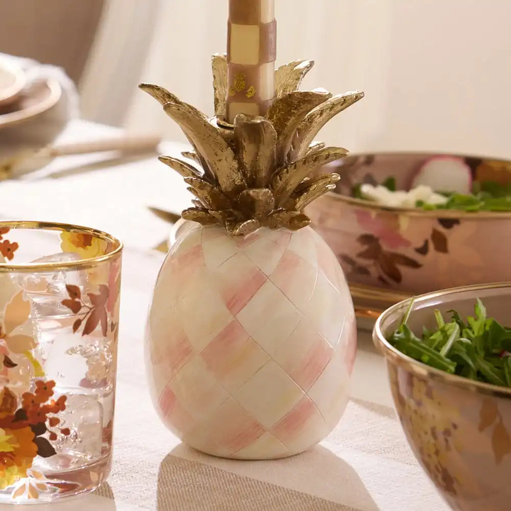 Rosy Pineapple Candle Holder Secondary image