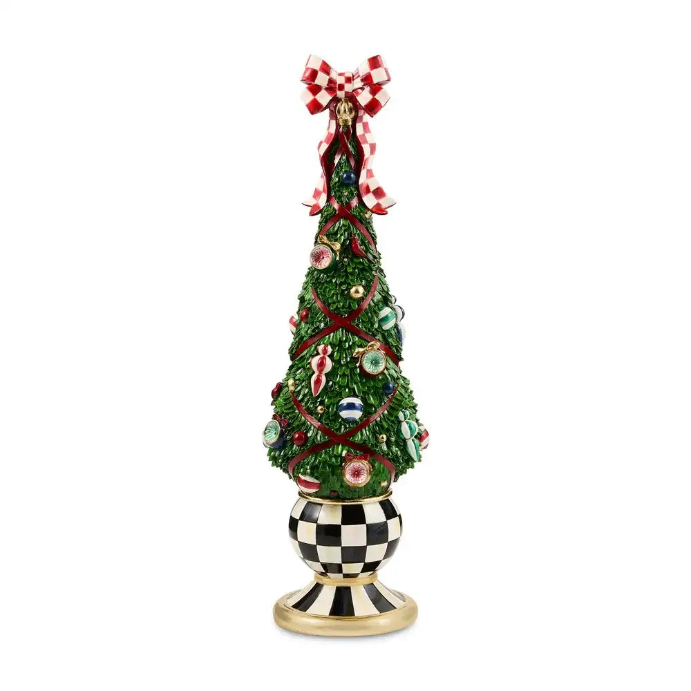 Timeless Tartan Illuminated Topiary Tree Main image