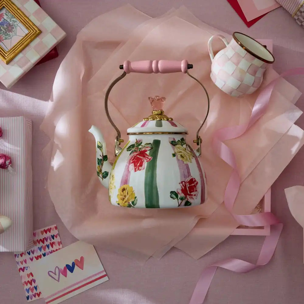 Palm Beach Check 2 Quart Tea Kettle