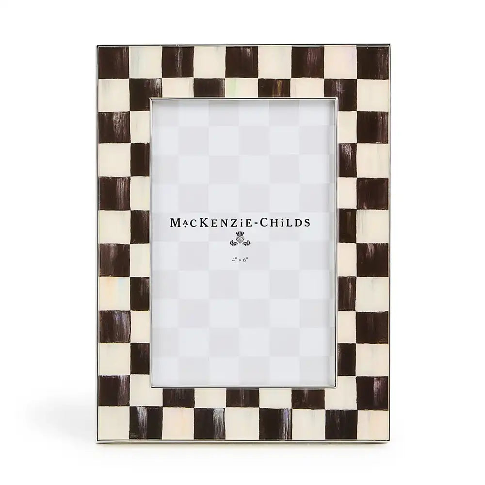Courtly Check Silver Plated 5" x 7" Frame