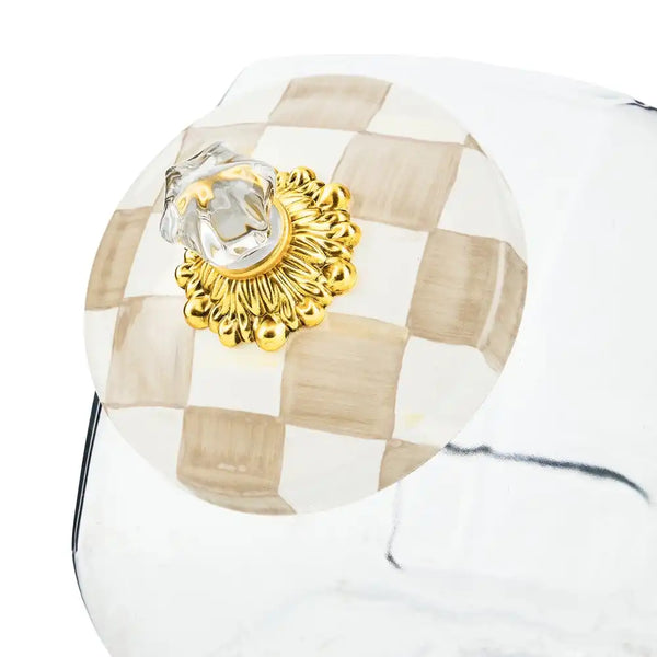 Cookie Jar with Courtly Check Lid