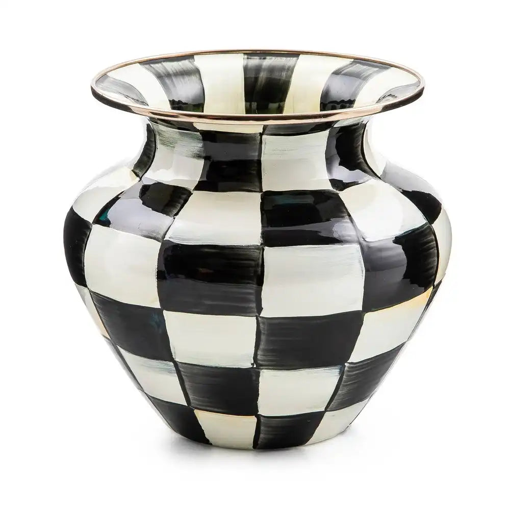 Courtly Check Enamel Large Vase Main image