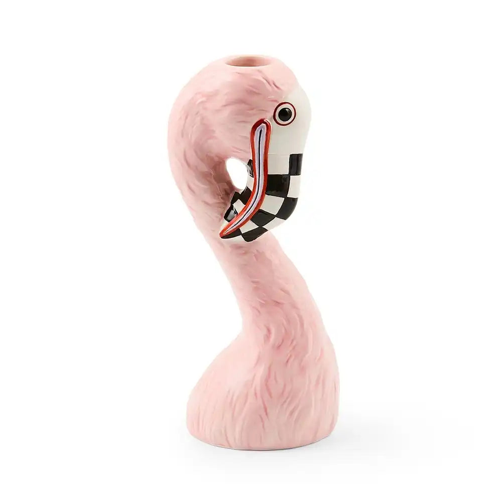 Patience Brewster Flamingo Ceramic Bud Vase Main image