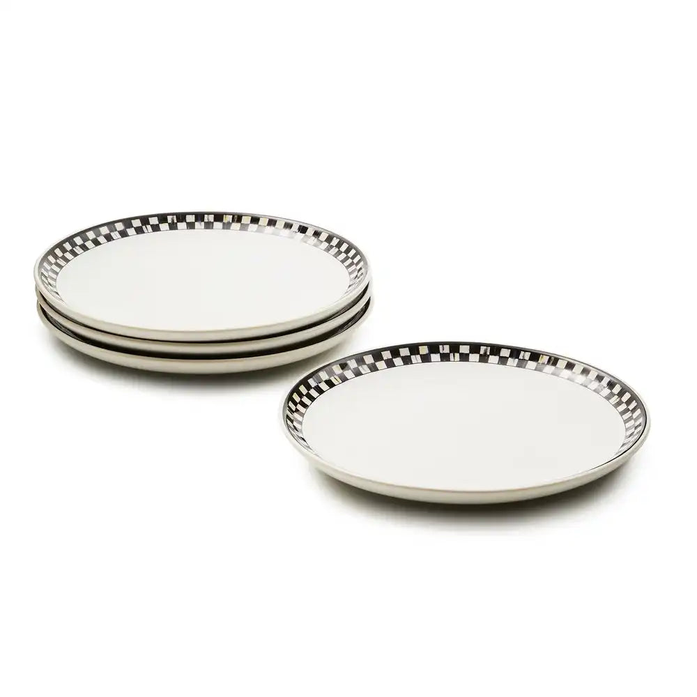 Courtly Check Everyday Lunch Plates, Set of 4 Main image