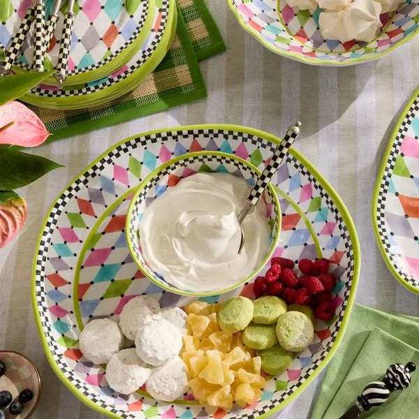 Palm Springs Melamine Salad Plates, Set of 4