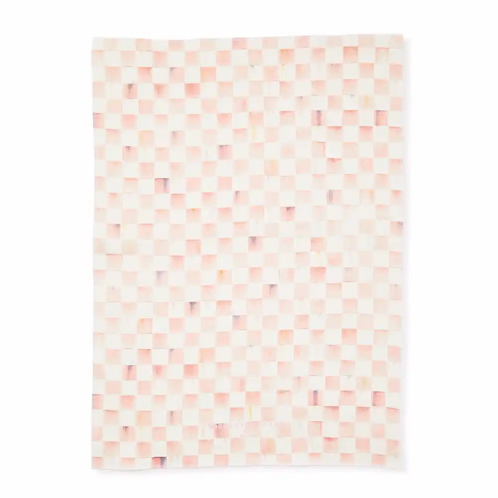 Cherry Check Printed Dish Towel