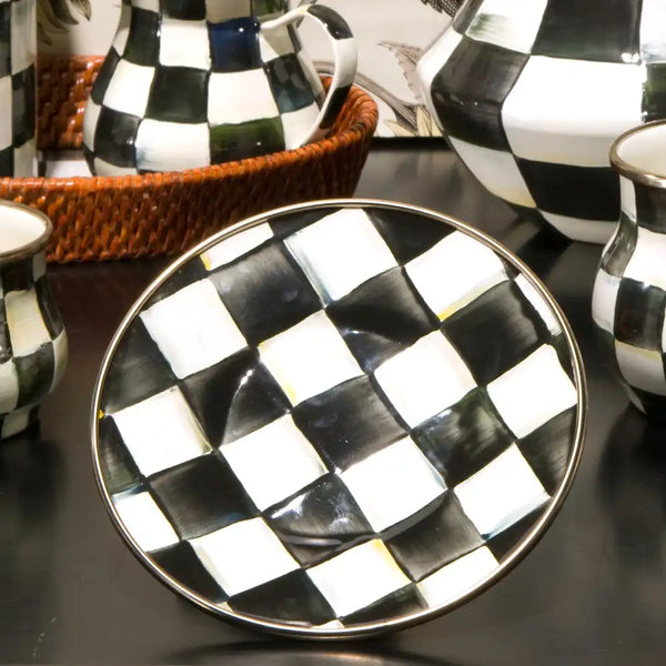 Sterling Check Saucer