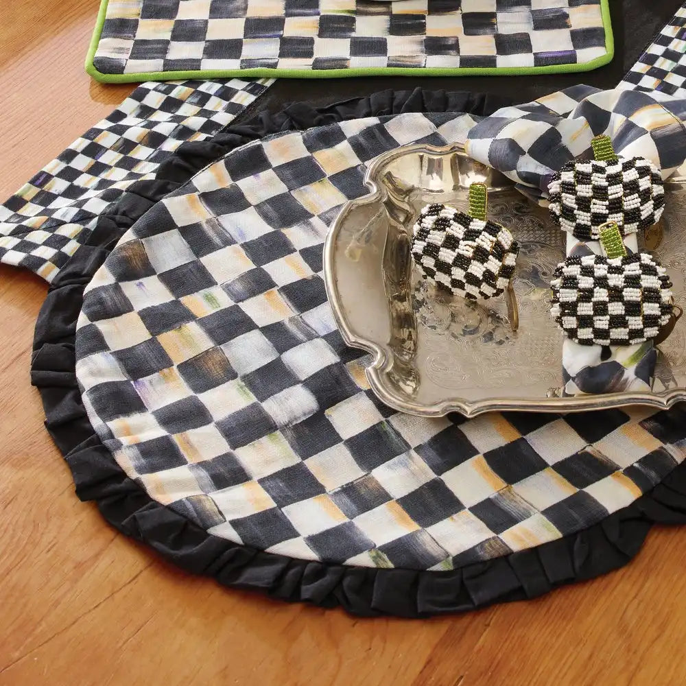 Courtly Check Round Placemat