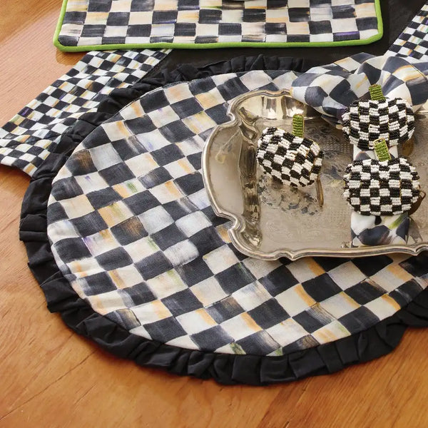 Courtly Check Round Placemat